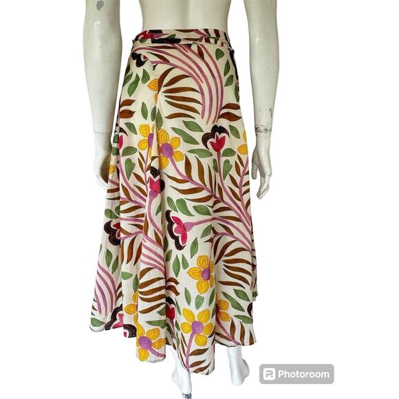 Rhode Wrap Midi Skirt in Floral sz S/M - Picture 2 of 4